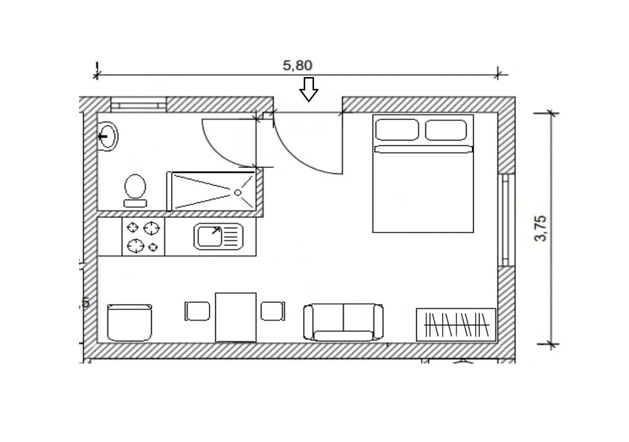 Estudio los 3B Manabao Apartamento